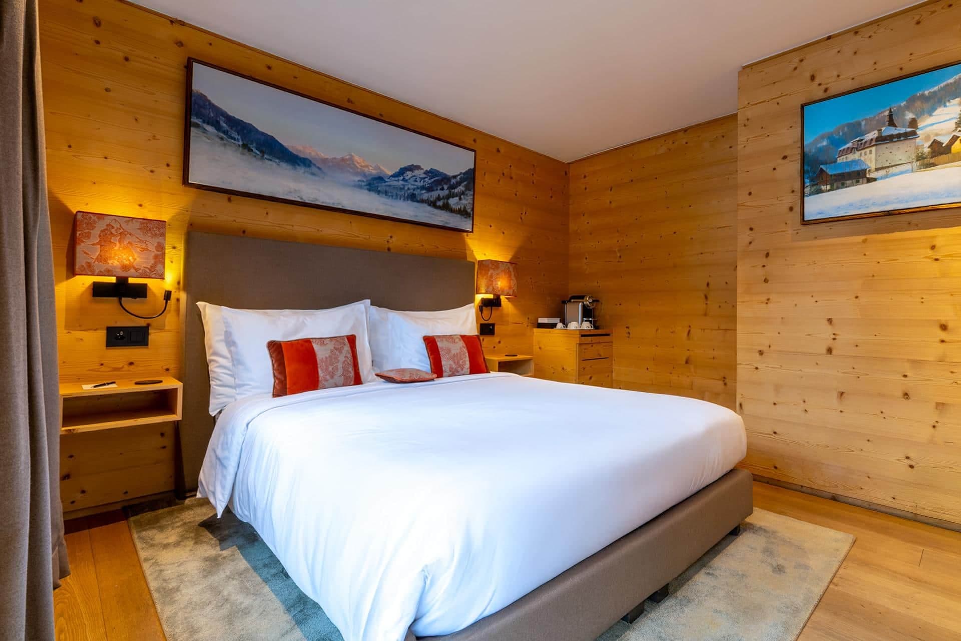 Chambre Classique de l’Hôtel Valrose à Rougemont